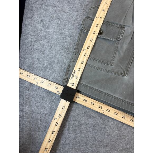 VINTAGE Eddie Bauer Cargo Shorts Mens 38 Gray Utility Tactical Hiking Outdoor - Picture 4 of 7